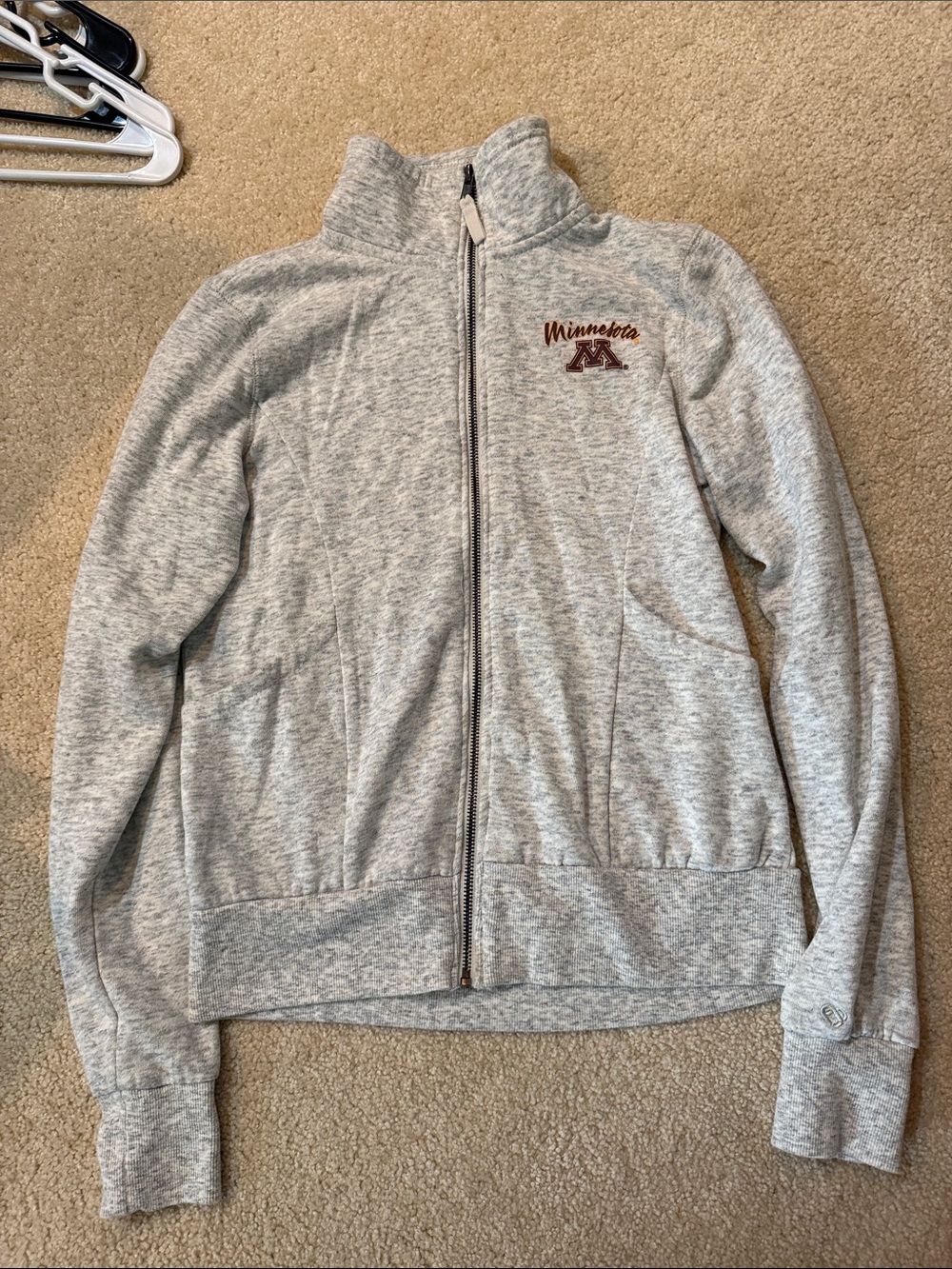 Colosseum Women's Gray Zip-Up Minnesota Script Jacket